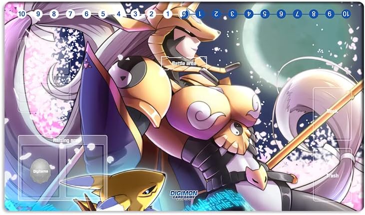 Mlikemat New DTCG Duel Playmat Digimon Diaboromon Trading Card Game TCG CCG Mat Pad + Free Bag (ZD002-453-SM) - Image 1